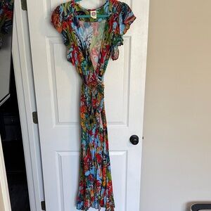 ELF Colorful Floral Maxi Dress